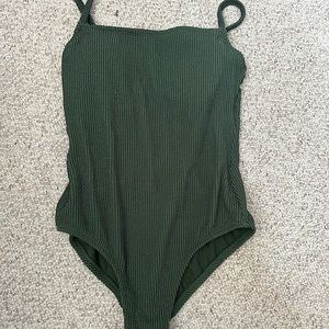 One piece green bathing suit - Target brand, worn once recently been washed